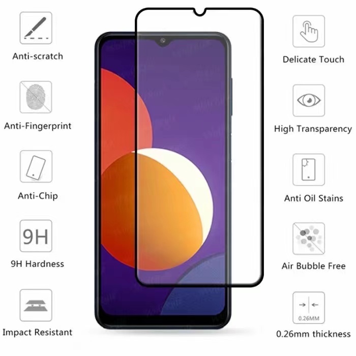 ฟิล์มกระจกนิรภัย infinix Hot 12/12i /12Play/Note8/Note11S/Smart6/Smart5/Hot10Play/Hot10 ฟิล์มเต็มจอ ใส่เคสได้ ฟิล์มขอบดำ