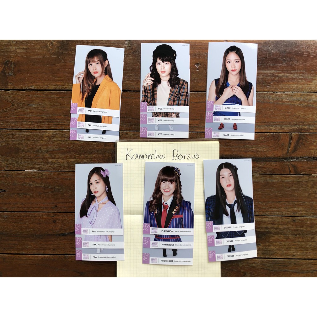 (Faii,Wee,Cake,Fifa,Pakkhom,Denee) BNK48 รูปเซ็ตเลือกตั้ง (General Senbatsu Election)