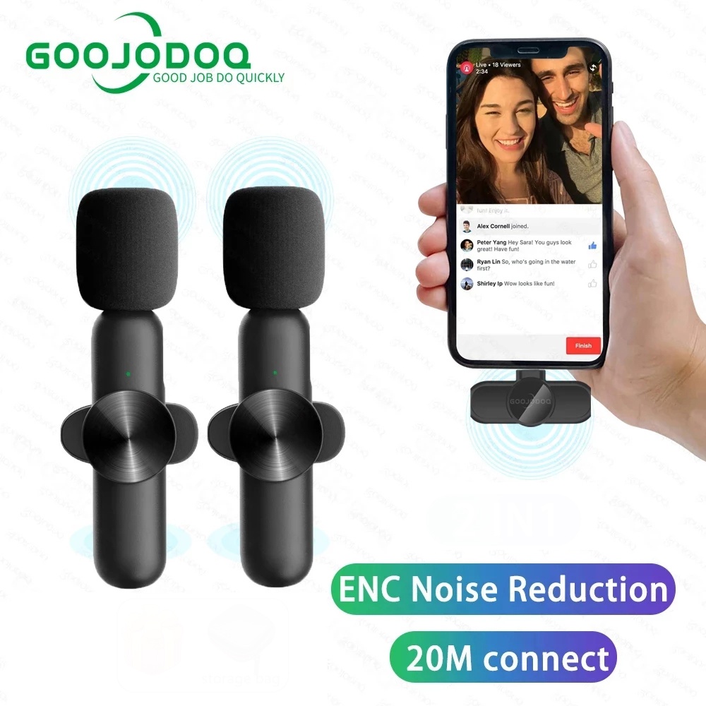 Shopee Thailand - ??????Wireless Microphone, wireless microphone, wireless microphone, smartphone, camera, live microphone, wireless microphone, shirt clamp lapel pin mic