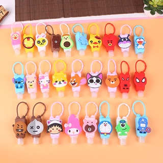 30ml Cartoon Silicone Cover Hand Sanitizer Holder Bottle Set Antibacterial Holder Ready Stock