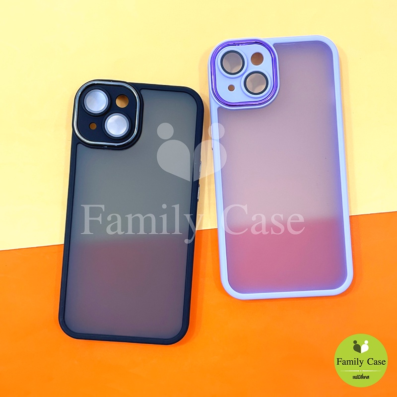 Vivo Y20/Y12s/Y12a/Y20s/Y20a/Y3s/V23 5g/V23E 5g/Y30/Y50/V25 5g/Y02s เคสขอบสีหลังขุ่นกันเลนส์กล้อง ขอบสี เลนส์เงา #8