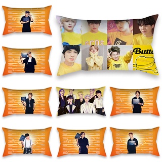 ปลอกหมอน ผ้าโพลีเอสเตอร์ ลาย BTS Butter ขนาด 50x30 ซม. สําหรับตกแต่งบ้าน รถยนต์