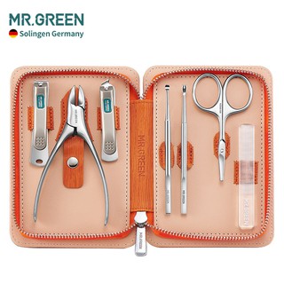 Mr.Green Nail clipper ชุดกรรไกรตัดเล็บ แบบสเตนเลส 7 ชิ้น