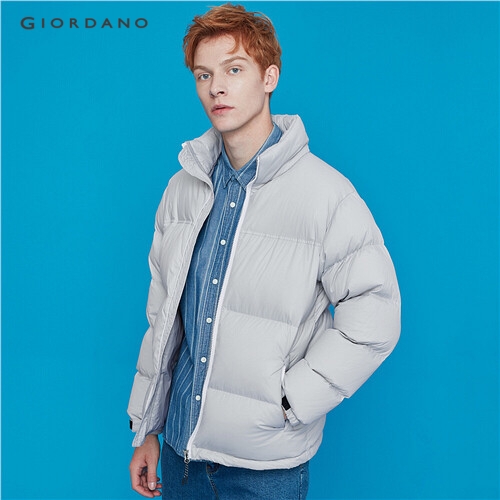 GIORDANO MEN Stand collar 90% white duck down jacket 01079750