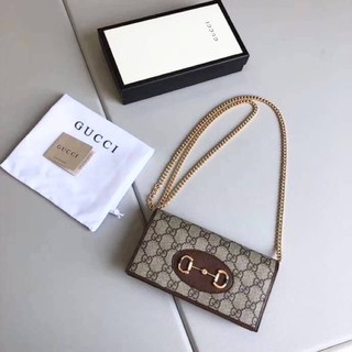 กระเป๋าสะพาย กุชชี่ 1995 horesbit Bag รุ่นฮิตใหม่ชนช้อปพร้อมส่งค่ะ เป็น wallet on chain ถ่ายสดจากสินค้าจริง100%