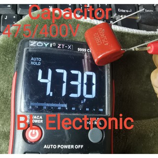 5 ชิ้นสินค้าคุณภาพ 475/400V 4.7uf400v capacitor อะไหล่ตู้เชื่อม อะไหล่อิเล็กทรอนิกส์ (5pcs)