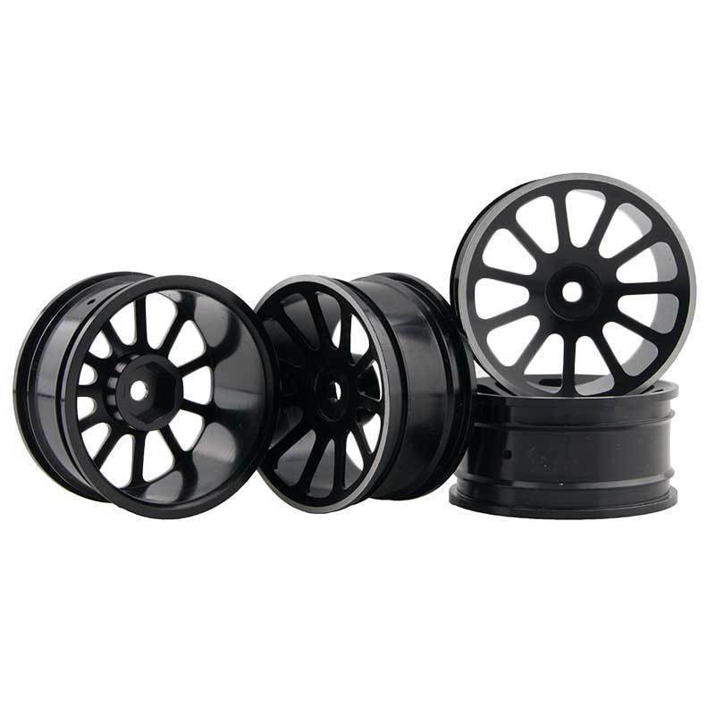 RC Aluminum Wheel 4pc D:52mm W:26mm Fit HSP HPI 1:10 On-Road Drift Car Rim 125H