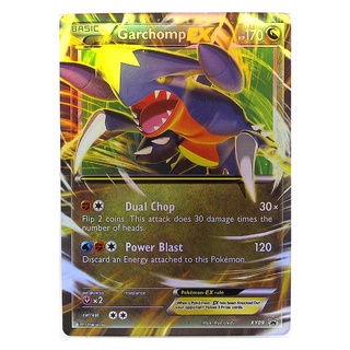 Garchomp EX XY09 กาบุเรียส Pokemon Matt Card ภาษาอังกฤษ