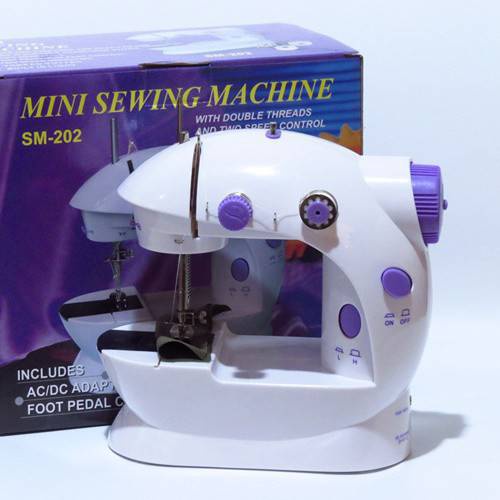 Mini Sewing Machine จักรเย็บผ้า ไฟฟ้า มินิ ขนาดพกพา จักรเย็บผ้า จักรเย็บผ้ามินิ จักรเย็บไฟฟ้าขนาดเล็ก #b61