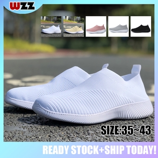 WZZ Woven sneakers Running Shoes Breathable Sports Womens Large size Shoes [SIZE:35-43]