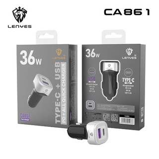 Lenyes Car Charger หัวชาร์จในรถ USB รุ่น CA861