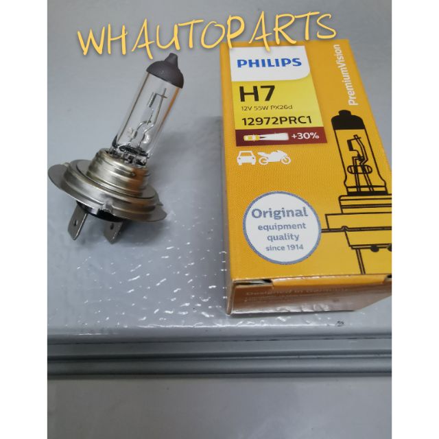 H7 12V 55W PHILIPS BULB +ไฟ 30%