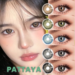 Uyaai คอนแทคเลนส์ 1 คู่ (2 ชิ้น) สีพื้น สําหรับดวงตา คอนแทคเลนส์ ยี่ห้อ PATTAYA series