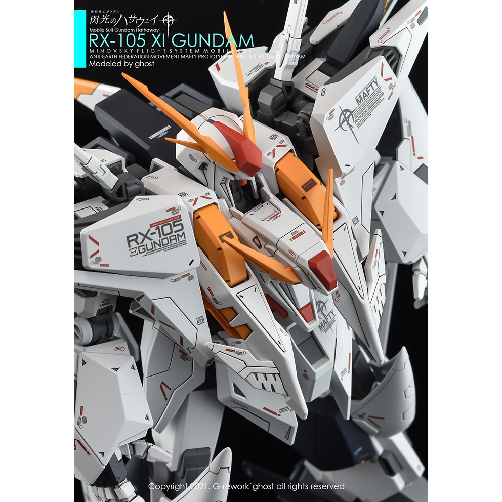 Water Decal [HG] RX105 Xi GUNDAM แท้จาก GRework Shopee Thailand