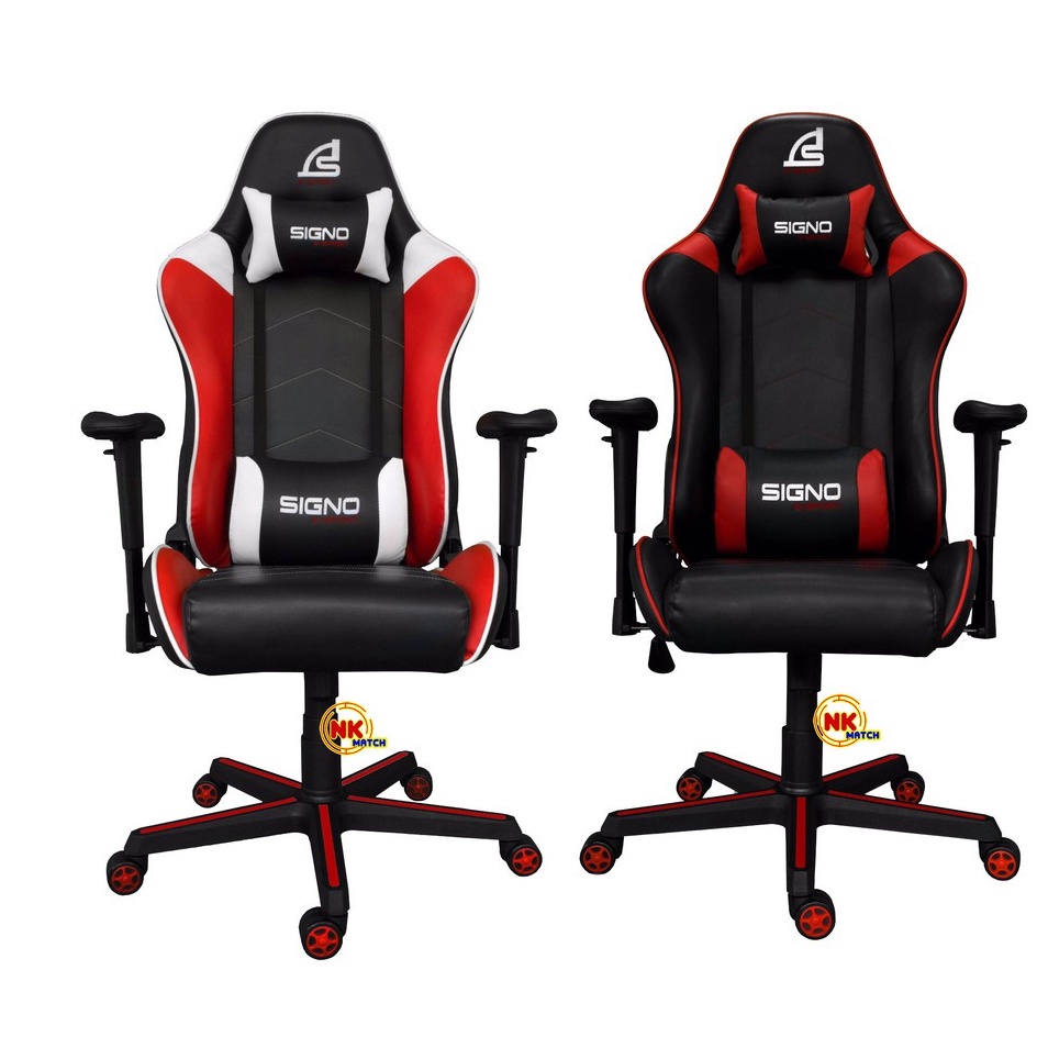 GAMING CHAIR (เก้าอี้เกมมิ่ง) SIGNO BAROCK BLACK-RED (GC-202BR) (ASSEMBLY REQUIRED)