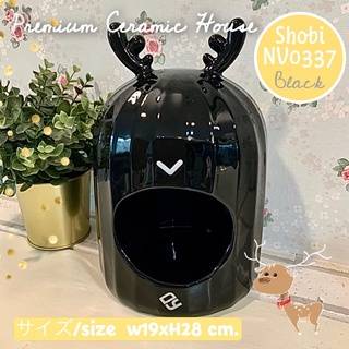 Shobi-NV0333 บ้านเซรามิค -กวาง มี 2 สี มี สีชมพู , สีดำ ขนาด กว้าง11× สูง13×ขอบปากกว้าง6 cm. - รูปที่ 3