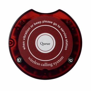 เพจเจอร์เรียกคิว ระบบเรียกคิวไร้สาย Wireless Queue Calling System ตัวลูก สีแดง