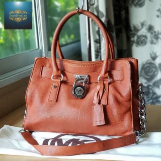 Micheal Kor 2-way bag orange  leather tote