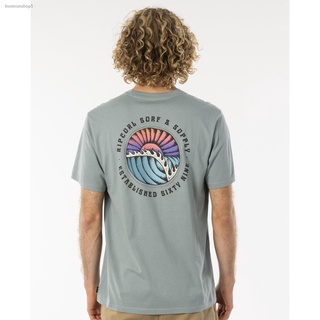 มีสินค้าในสต๊อก จัดส่งจากกรุงเทพRIP CURL  เสื้อยืด CTETP9 SUNSETS TEE W21