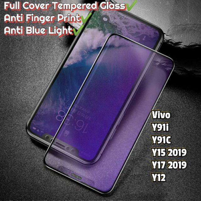 Vivo Y17 / Y91i / Y91c ฟิล์มกระจกด้าน Anti-Bluelight HD Tempered