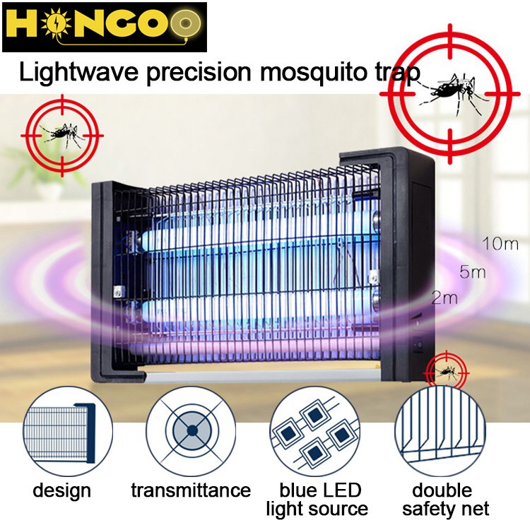 เครื่องดักยุงLED 20W โคมไฟดักแมลงไฟฟ้า กำลังไฟ 220V รับประกัน2ปี