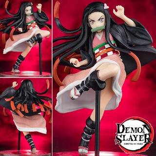 Figure ฟิกเกอร์ Model โมเดล จากการ์ตูนเรื่อง Demon Slayer Kimetsu no Yaiba ดาบพิฆาตอสูร Nezuko Kamado เนซึโกะ คามาโดะ