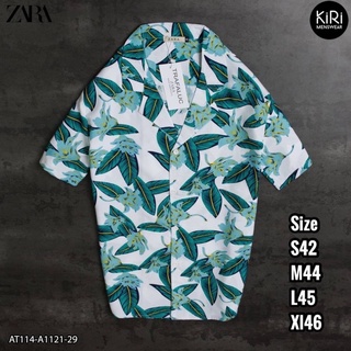 zara เสื้อเชิ้ตแขนสั้น