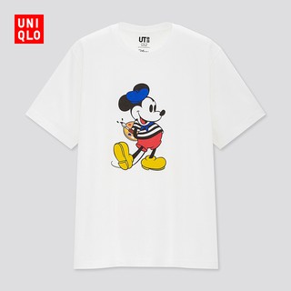 เสื้อยืดแขนสั้น พิมพ์ลายไอคอน Mva สําหรับผู้ชาย และผู้หญิง 433693 Uniqlo
