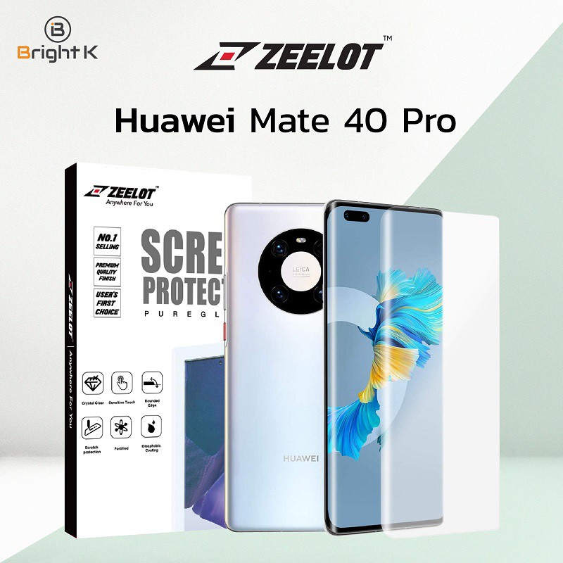 Zeelot ฟิล์มกระจก UV สำหรับ Huawei Mate 40 Pro