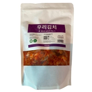 Woori Kimchi กิมจิเกาหลี ที่คนไทยเลือก กิมจิผักกาดขาวแบบหั่น 400g / 1kg Korean Kimchi 우리김치