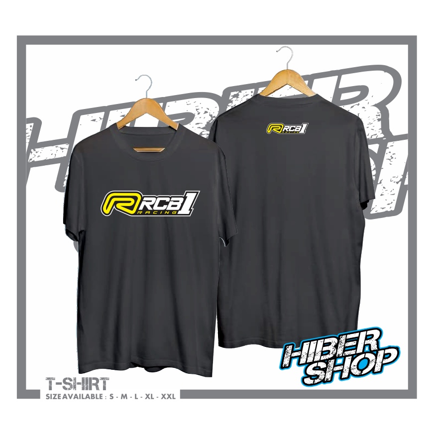 RCB เสื้อผ้า T-SHIRTS1 RACING RCB LOGO 1 COOL AUTOMOTIVE MOTORCYCLE T-SHIRTS HIBER SHOP