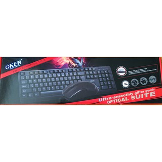 OKER keyboard+mouse USB รุ่น KM 3189 (สีดำ)