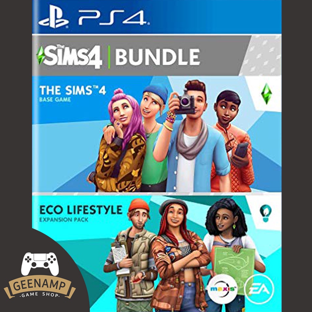 PS4 [มือ1] THE SIMS 4 + ECO LIFESTYLE BUNDLE (R1/US) [ Expansion Pack # SIM IV # THESIM # THESIMS ]