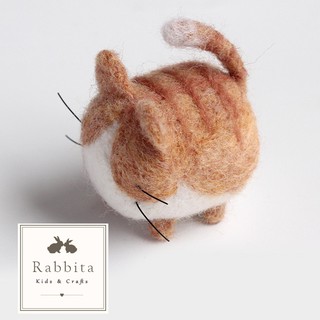 FE01 ชุด DIY ใยขนแกะ Needle Felt รูปแมวน่ารัก อุปกรณ์ครบ