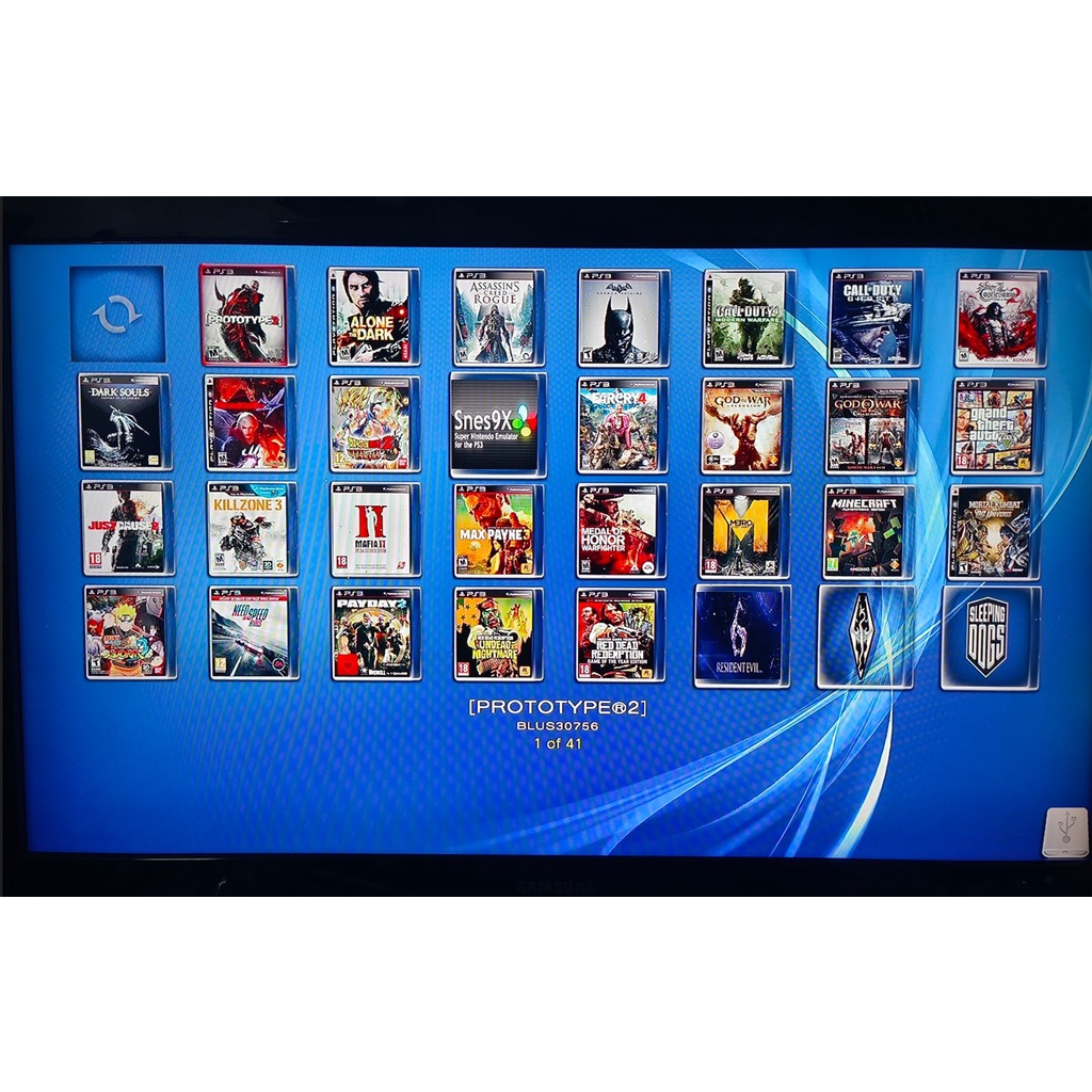 Playstation 3 slim hddในเครื่อง 120GbHDD 500gb สีดำ สภาพสวย หัวอ่านใช้