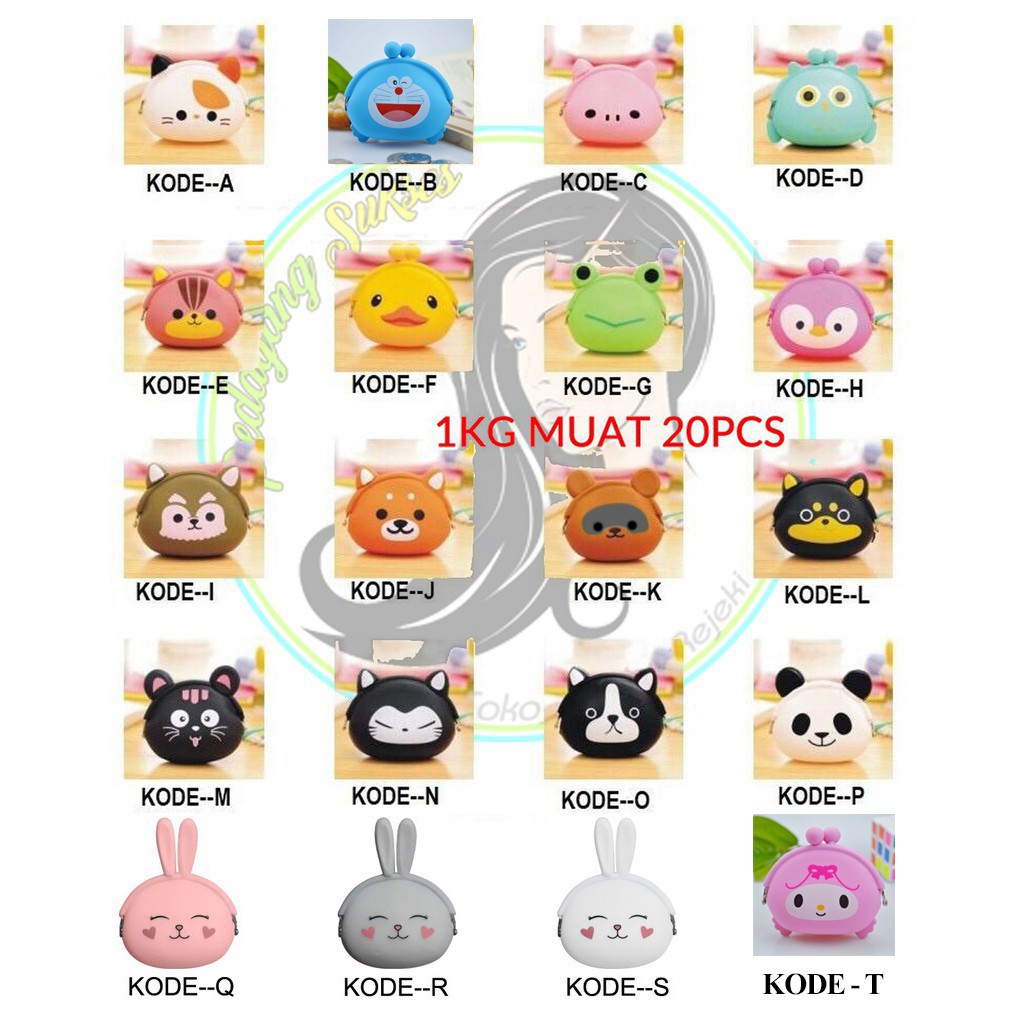 Silicone CHARACTER COIN WALLET / CARTOON COIN WALLET / JELLY COIN WALLET / COIN