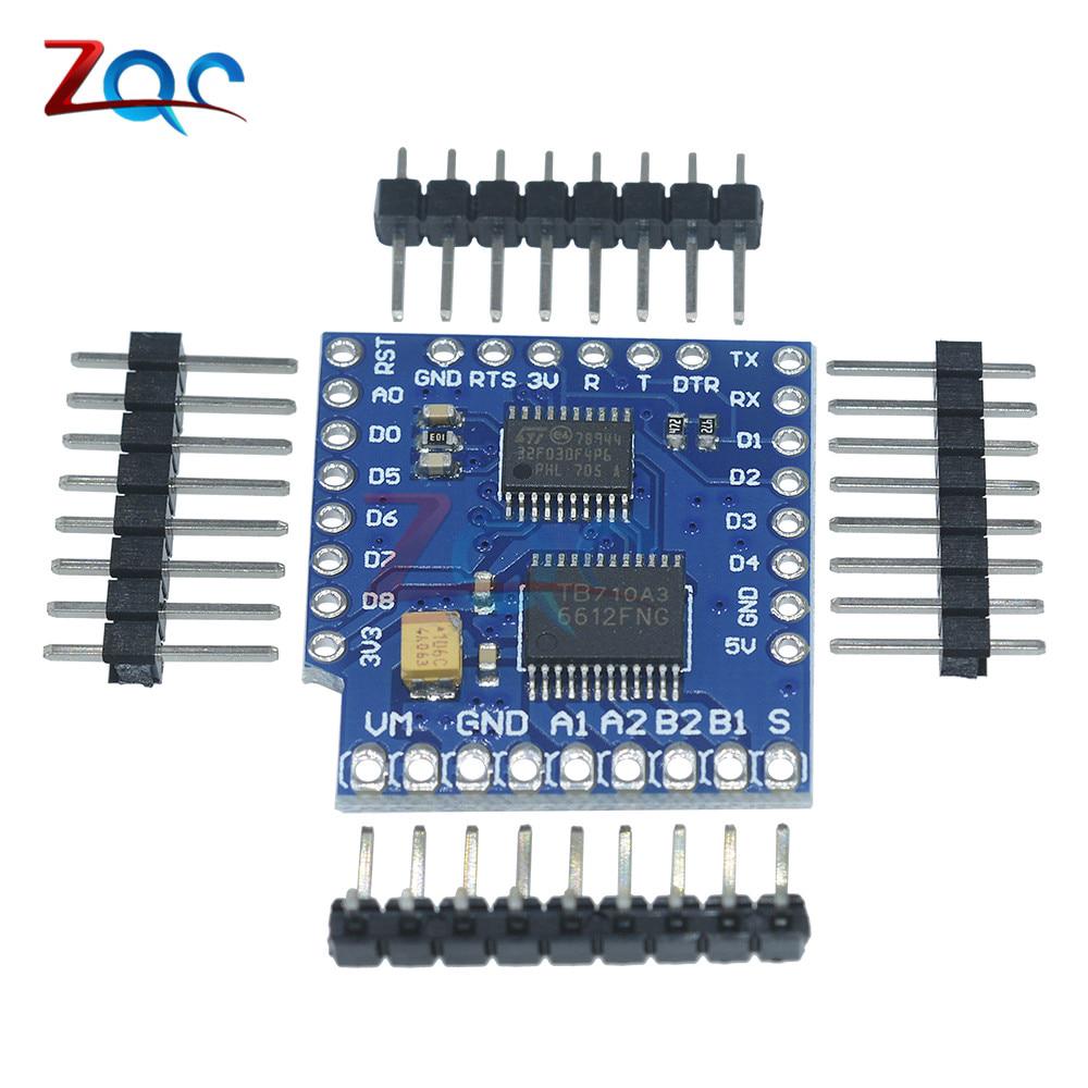 โล่มอเตอร์คู่ สําหรับ Wemos D1 Mini TB6612FNG Wemos I2C 1 ชุด