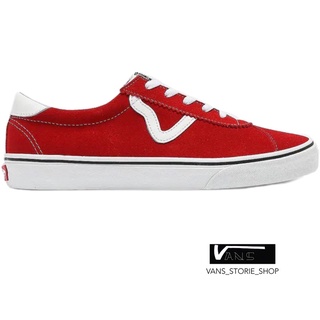 VANS SUEDE SPORT RED SNEAKERS สินค้ามีประกันแท้