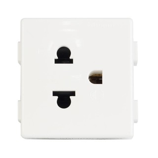 เต้ารับเดี่ยว 3 ขา + กราวด์ + ม่าน B-TICINO SM9023T SINGLE SOCKETS 2P + E SM9023T B-TICINO