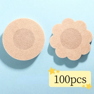 100 ชิ้น เทปปิดหัวนม แบบใช้แล้วทิ้ง ไม่ทอ แผ่นปิดหัวนม แบบพกพา ทุกเพศ ไร้รอยต่อ บาง ระบายอากาศได้