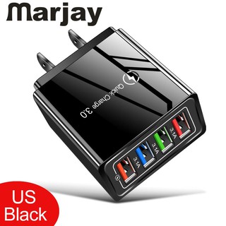 Marjay อะแดปเตอร์ชาร์จ USB ติดผนัง ขนาดพกพา สำหรับโทรศัพท์มือถือ แท็บเล็ต iPhone