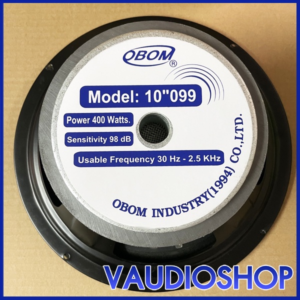 ดอกลำโพง 10 นิ้ว OBOM S-099 (400W) จำนวน 1 ตัว ลำโพง ซับเบส 10" OBOM 099