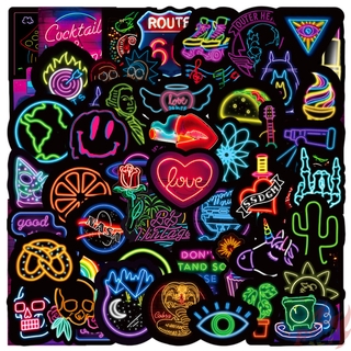 ❉ Neon Color ：VSCO Style - Series 01 JMD Cool Harajuku Graffiti สติ๊กเกอร์ ❉ 50Pcs/Set Waterproof DIY Fashion Decals Doodle สติ๊กเกอร์