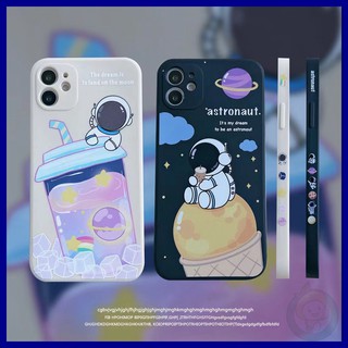 เคสโทรศัพท์นักบินอวกาศชานม Vivo Y17 Y15 Y11 Y12 Y12i Y30 Y50 Y30i Y93 Y91C S1PRO Y9S Y83 Y81 S1 V15 V15PRO Y19 Y85 X50 X50PRO X60 X60PRO VIVOโทรศัพท์กรณี