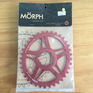 ทักรับโค้ดจ้า[TYROBIKE]- ใบจานแต่ง Morph OVAL DIRECT MOUNT OFFSET 0  36T RED15 77771287