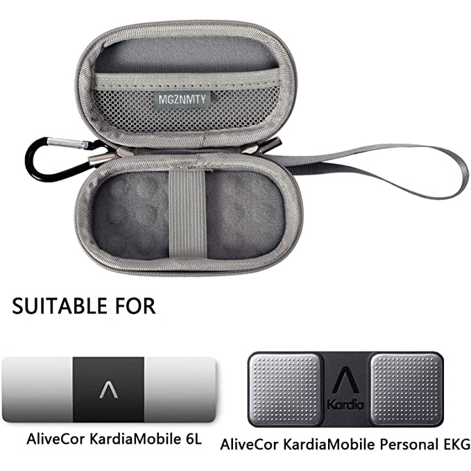 แบบพกพา Hard Travel Case สําหรับ AliveCor Kardiamobile 6L Heart Monitor ส่วนบุคคล EKG