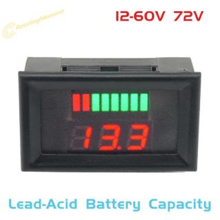 12-60 v lead acid เครื่องทดสอบโวลต์มิเตอร์ดิจิตอล