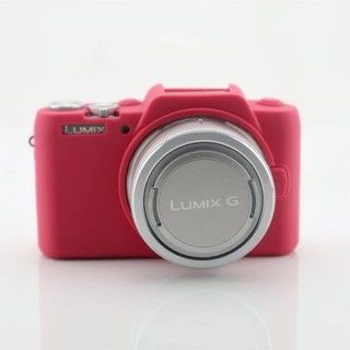 ซิลิโคนกล้อง panasonic lumix g gf7 gf8 สีชมพูเข้ม