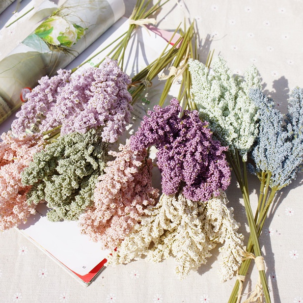 🌺ถูกสุดพร้อมส่ง🌺หูข้าวสาลี ดอกไม้ประดิษฐ์ ดอกไม้ปลอม ดอกยาว 30 cm ของแต่งบ้าน