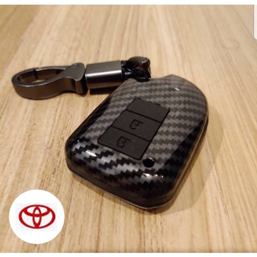 กรอบ-เคส ใส่กุญแจรีโมทรถยนต์ Toyota Yaris 5 ประตู,Yaris Hatchback 2014-25 แบบ Push Start รุ่น 2-3 ปุ